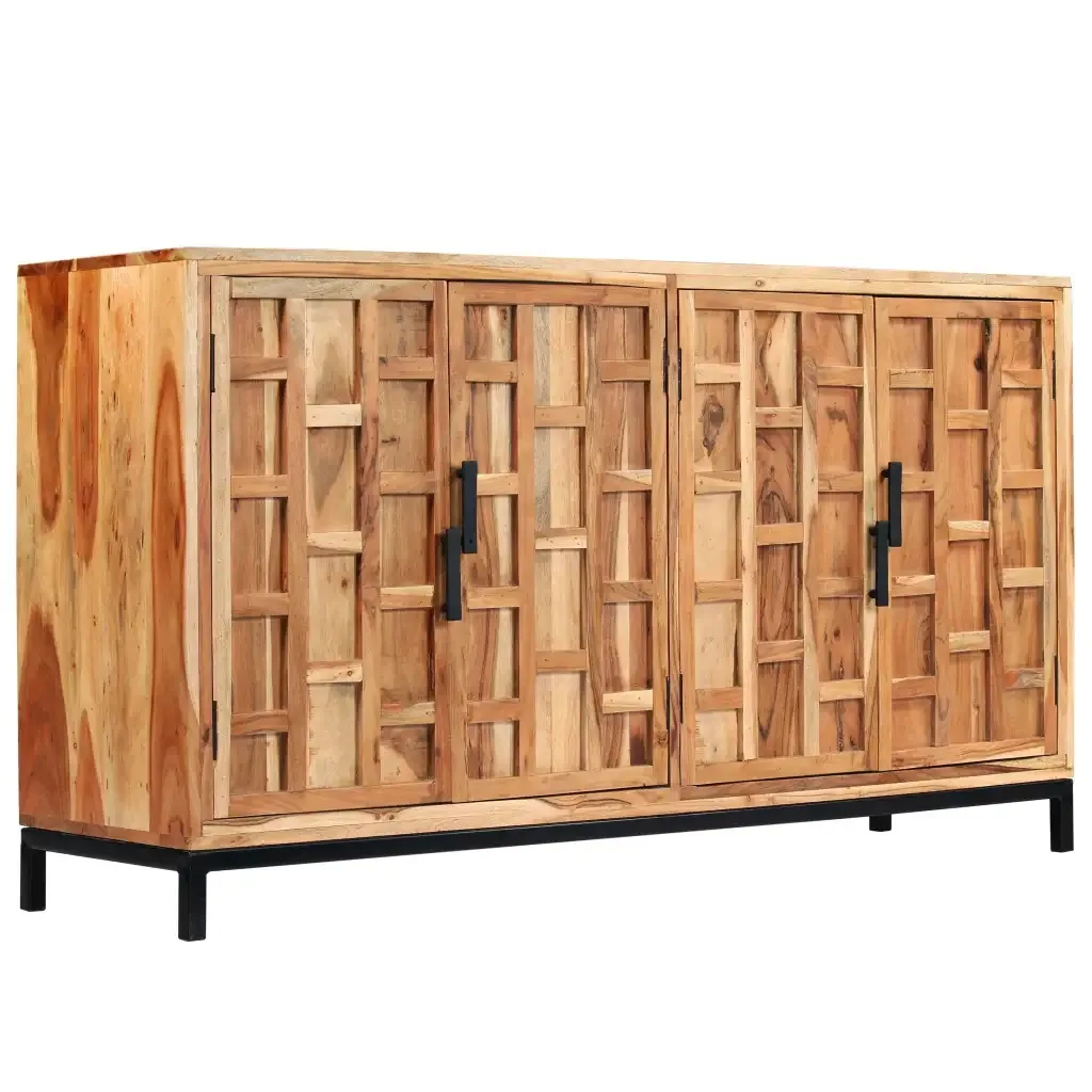 

vidaXL Sideboard Side Cabinet Solid Acacia Wood 145x40x80cm Home Furniture Dining Room Furniture