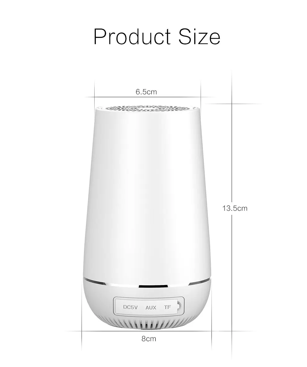 3D объемные басы Беспроводные Bluetooth колонки V5.0 TWS сабвуфер 5 Вт поддержка TF AUX USB порт HIFI аудио