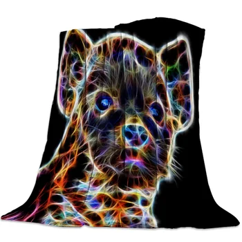 

Spotted Hyena Dog Animal Africa Throw Blanket Bedspread Soft Fleece Blanket Air/Sofa/Bedding Winter Bedsheet