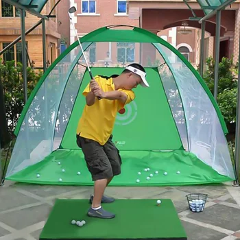 

2M Golf Hitting Net Foldable Golf Practice Cage Driving Hitting Net Training Aid for Outdoor Indoor with Target and Carry Bag