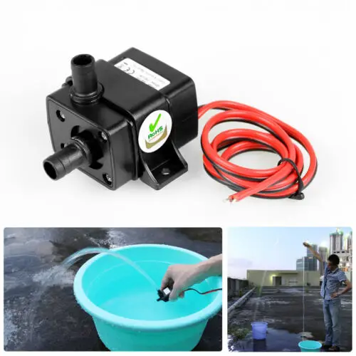 

1 PCS Ultra-quiet DC 12V 4.2W 240L/H Flow Rate Waterproof Brushless Pump Mini Submersible Water Pump For Garden Goldfish Bowl