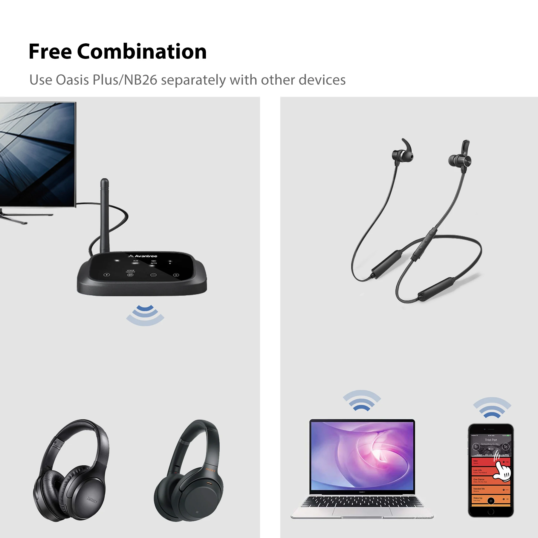 Avantree HT5006 Wireless Headphones 