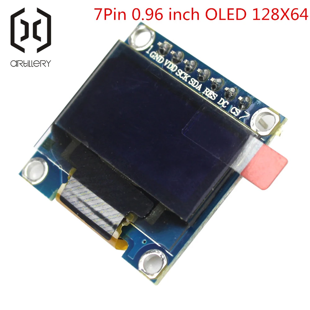 0,96 дюймов OLED дисплей модуль 128X64, OLED SPI 7 p, Diver чип SSD1306 для arduino DIY KIT