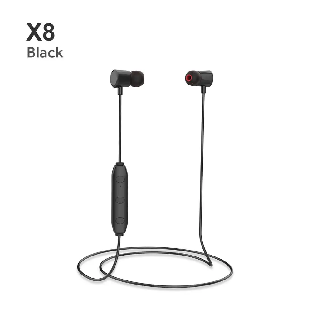 

X8 Wireless Headphone Bluetooth 5 In-Ear IP65 Waterproof Dust-Proof Running Gym Workout Earbuds with Mic for Gym Workout.