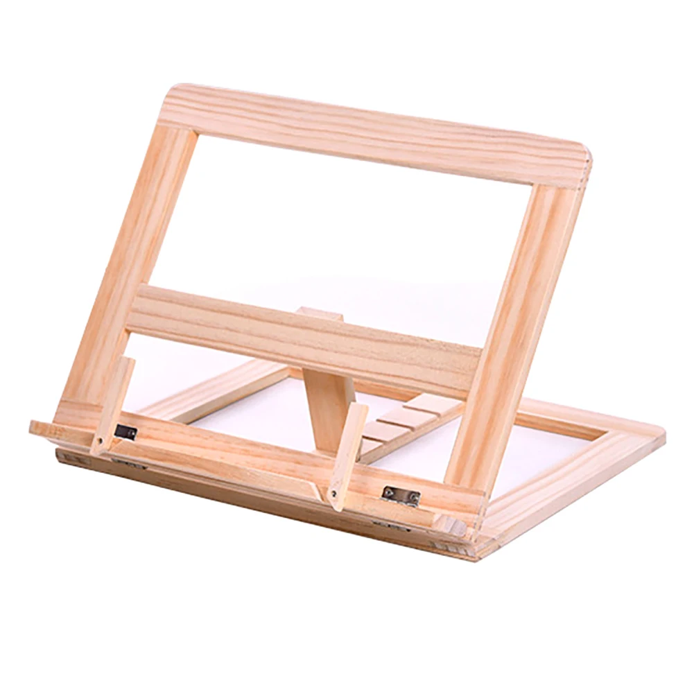 Reading Bookshelf Bracket Book Reading Bookend Wooden Frame Tablet PC  Support Music Stand Wood Table Drawing Easel Stationery