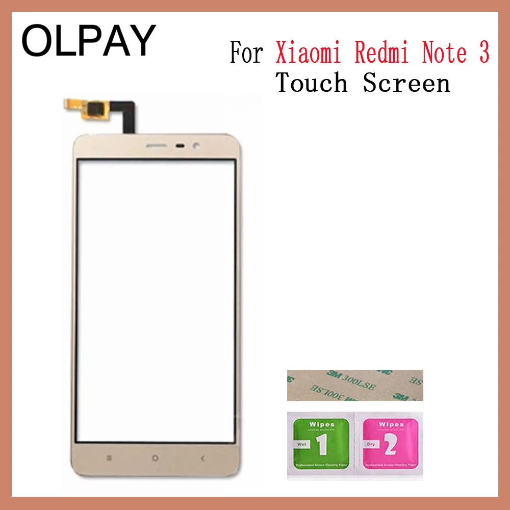 Mobile Phone 5.5'' inch Touch Screen For Xiaomi Redmi Note 1 Note 2 Note 3 Note 4 Note 5A Touch Glass Digitizer Sensor Repair - Цвет: Gold Redmi Note 3