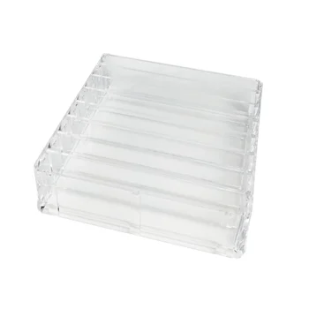 

8 Slots Transparent Makeup Storage Box Lipsticks Rack Acrylic Cosmetic Display Stand for Women