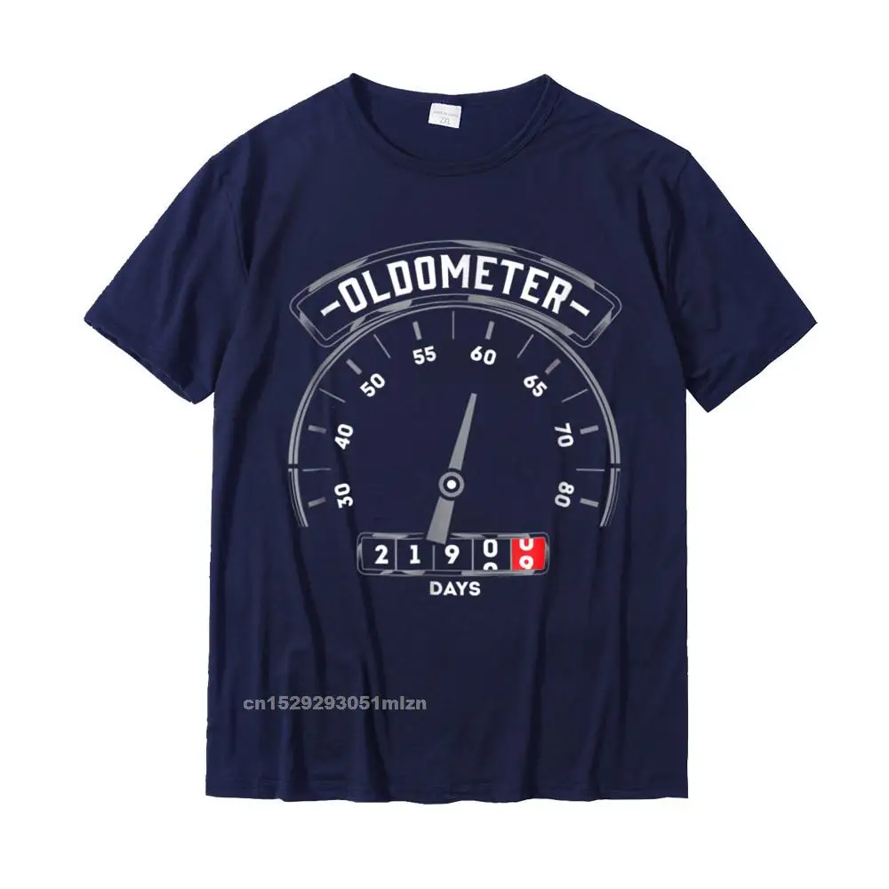 Fitted Man T-Shirt O-Neck Short Sleeve 100% Cotton Personalized Tops Shirt Camisa T Shirts Drop Shipping Oldometer - Funny 60th Birthday Gifts for Men 60 Bday Gifts__4360 navy