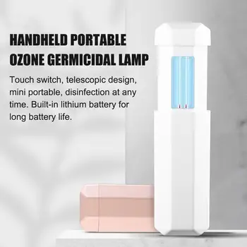 

Pink ABS Plastic / Glass Ultraviolet Lightsterilizerozone Uv Disinfection Lamp Beautiful Portable Ultravioletsterilizerlamp