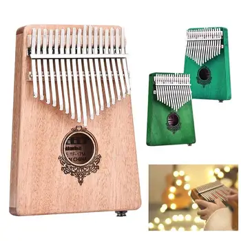 

Sturdy Thumb Piano Mbira Raw Wood Color Gift Music African Musical Instruments Student Kalimba Solid Musician Mahogany
