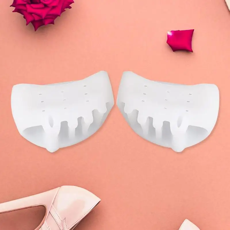 Five Hole Forefoot Pads High-quality Portable Comfortable Silicone Honeycomb Toe Separator Shock Absorber Corrector Cushion
