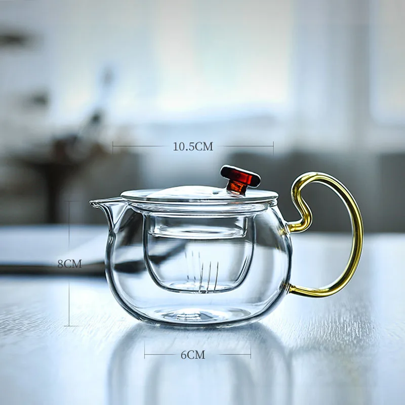 Waves Glass Teapot with Infuser