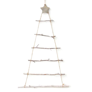 

Nordic Style DIY Wooden Christmas Tree Artificial Fake Kids Gifts Ornaments Wall Hanging Decoration for Home New Year