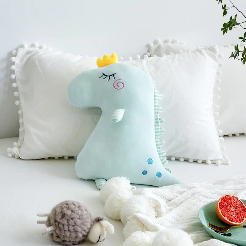 Забавный динозавр, плюшевая игрушка, кукла на заказ, милая детская подушка для сна, плюшевая подушка на день рождения, креативный подарок для мальчиков и девочек