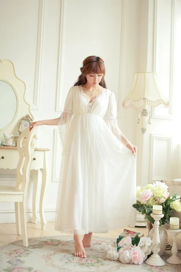 Элегантная пижама, кружевное платье, Элегантная ночная рубашка, платье принцессы, винтажное кружевное платье невесты, платье подружки невесты, ночная рубашка высокого качества