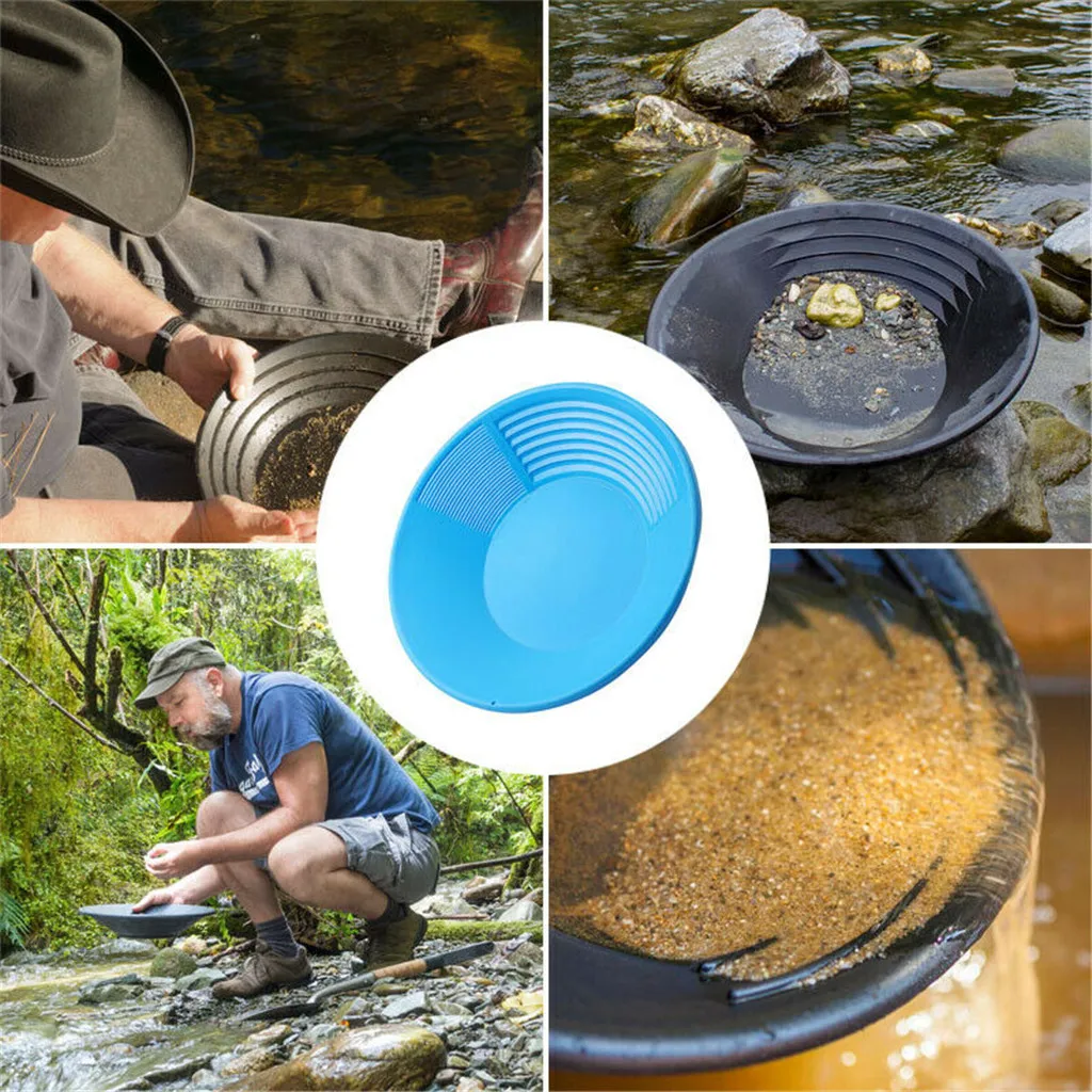 

New Plastic Gold Pan Basin Nugget Mining Pan Dredging Prospecting River Tool Wash Gold Panning Equipment New dropship