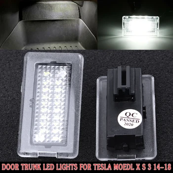 

2pcs 12V 2Pins 6LED Light Door Trunk Boot Glove Box Lamp 7000K White For Tesla Model X Model S Model 3