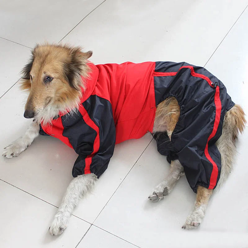 Pet дождевик для маленьких собак водонепроницаемая одежда для больших собак уличное пальто дождевик светоотражающий щенок большой Попона для собаки дышащая сетка