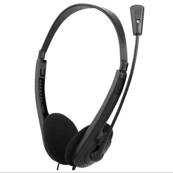 

Hot-selling 3.5mm Wired Stereo Headset Noise Cancelling Earphone With Microphone Adjustable Headband For Computer Laptop Desktop