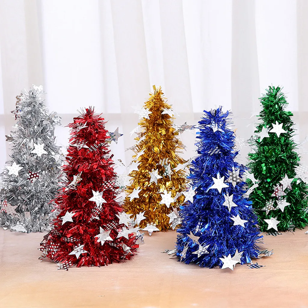 Shining Christmas Tree Festival Home Party Ornaments Xmas Decoration Gift Sequin christmas tree decorations arbol de navidadF104