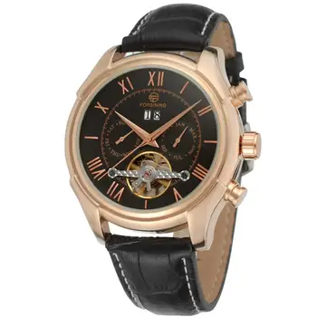 

FORSINING Men Watches New Top Brand Luxury Tourbillon Wristwatch Men Gold Watch Military Automatic Watch Relogio masculino