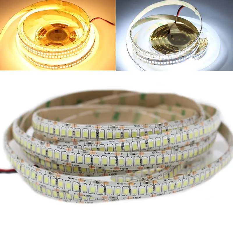 #cheap 5M LED Strip DC12V Flexible Waterproof 1200Leds SMD2835 LED Strip Tape Lamp TV Backlight Decoration
