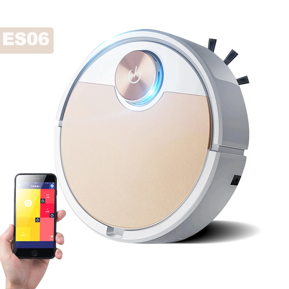 US $38.75 ES06 Household Smart Robot Vacuum Cleaner Mobile Phone APP Remote Control Automatic Dust Removal And Sterilization Sweeper