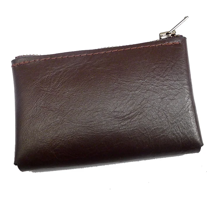 

Zipper Waist Pack Genuine Leather Waist Bag Small Credit Card Holder Mini Belt Wallet Coin Purse Pouch on Belt Men Women L1006SD