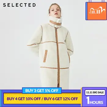 

SELECTED Women's Faux Lamb Wool Mid-length Coat Outwear S|4194P3502