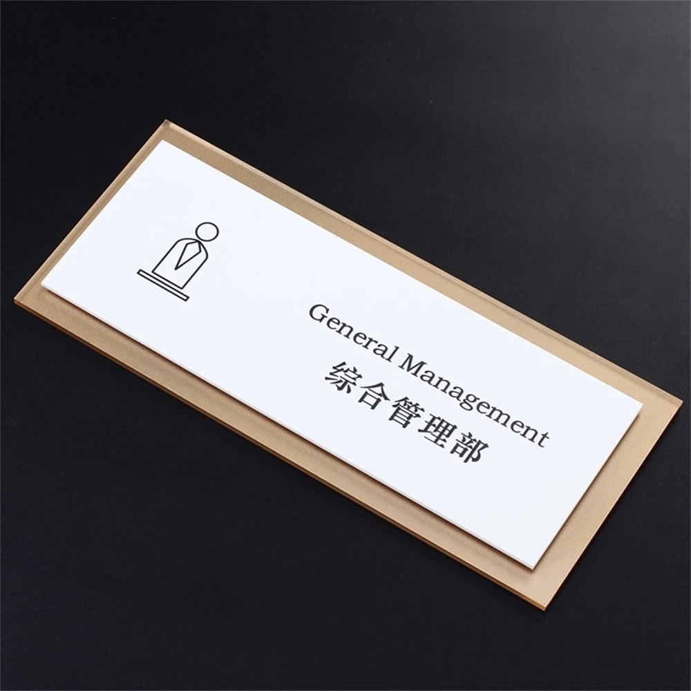 28*12cm Wall Self Adhesive Customized Room Name Plate Office Sign Door Sign  Acrylic Signage Board - Plaques & Signs - AliExpress