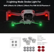 DJI FPV Flash Strobe Lamp Night Flight Light For DJI Mavic Air 2S /Mavic Mini  2/Phantom 4 FIMI X8 SE Drone Accessories