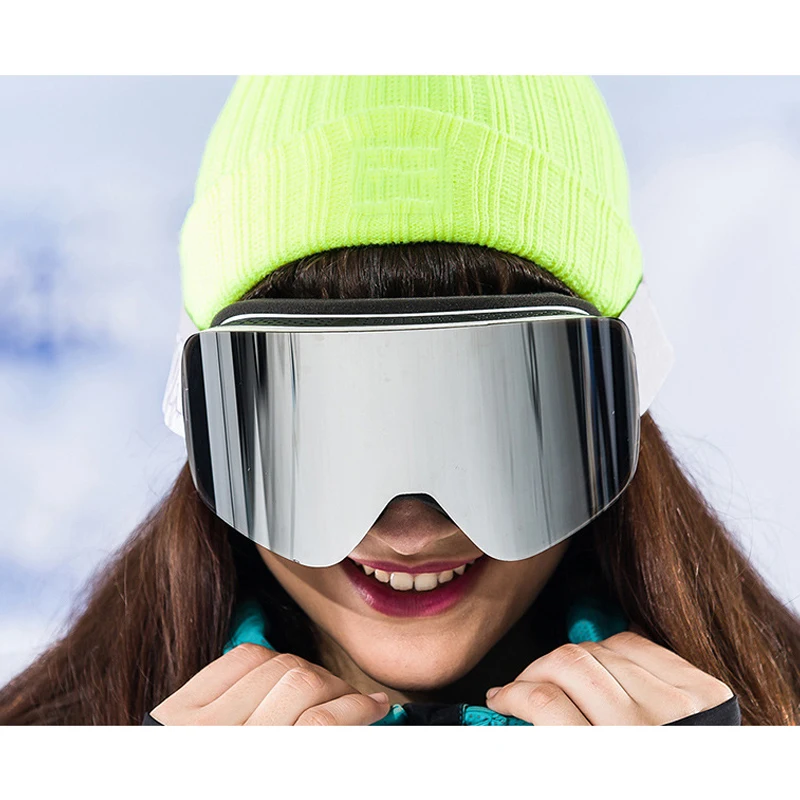2020 Winter Women Ski Glasses Double Layers UV400 Woman Snowboard Goggles Windproof Skiing Mask Sport Female Eyewear