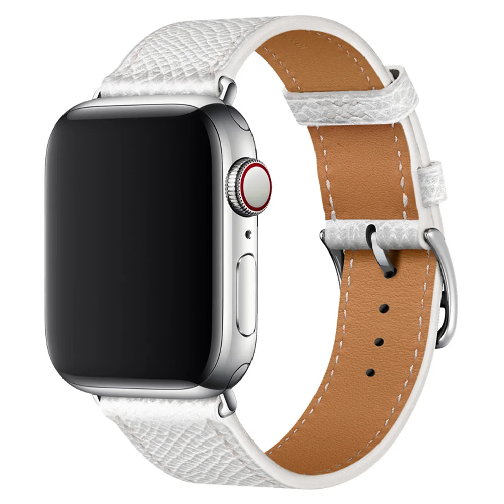 9 Модный ремешок из натуральной кожи петлевой для часов Apple Watch 42 мм 38 мм 40 мм 44 мм для iWatch ремешок спортивный Тур пылезащитный браслет ремень - Color: 9