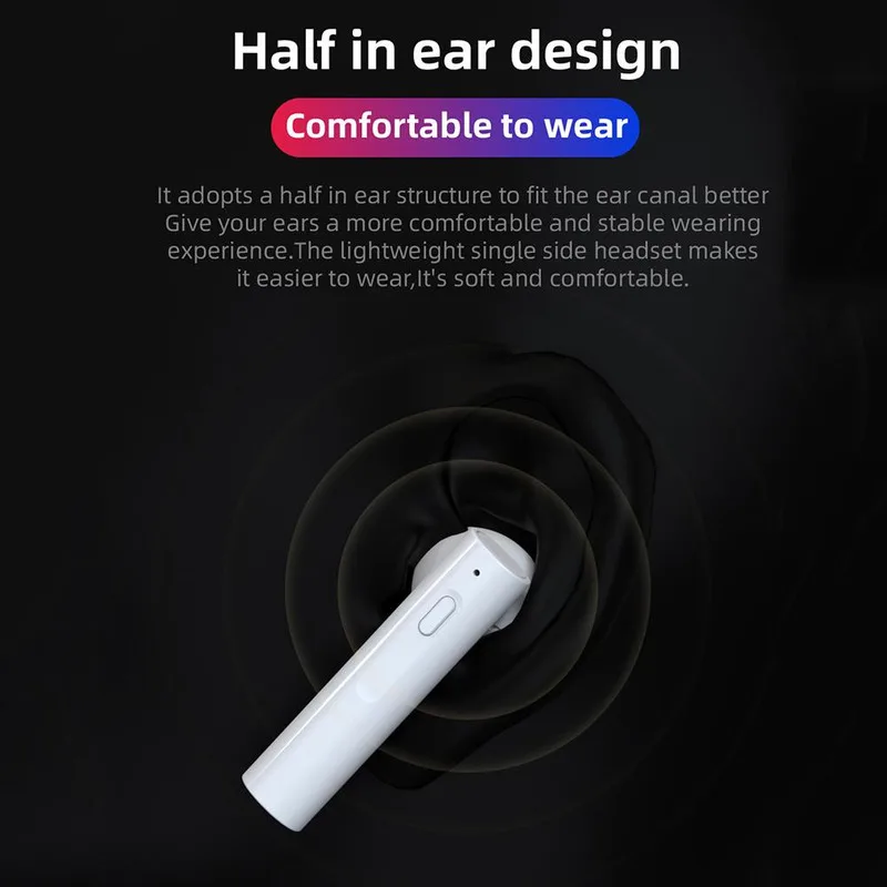TWS Bluetooth Headset LED Solar Charging Smart Digital Battery Display Bluetooth 5 0 Stereo Wireless Binaural Sports Headset