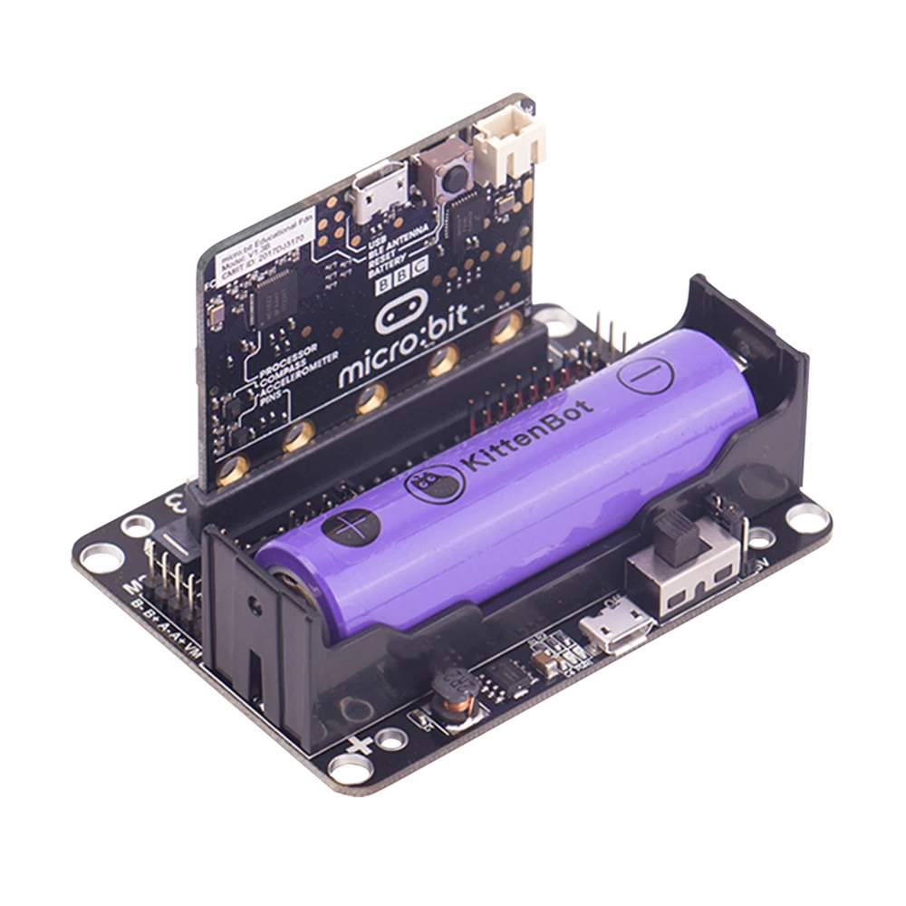 BBC Micro: бит стартовый набор с микро: бит Breakout Board, чехол для платы Microbit и зажимы типа «крокодил», используемые для обучения начинающих DIY