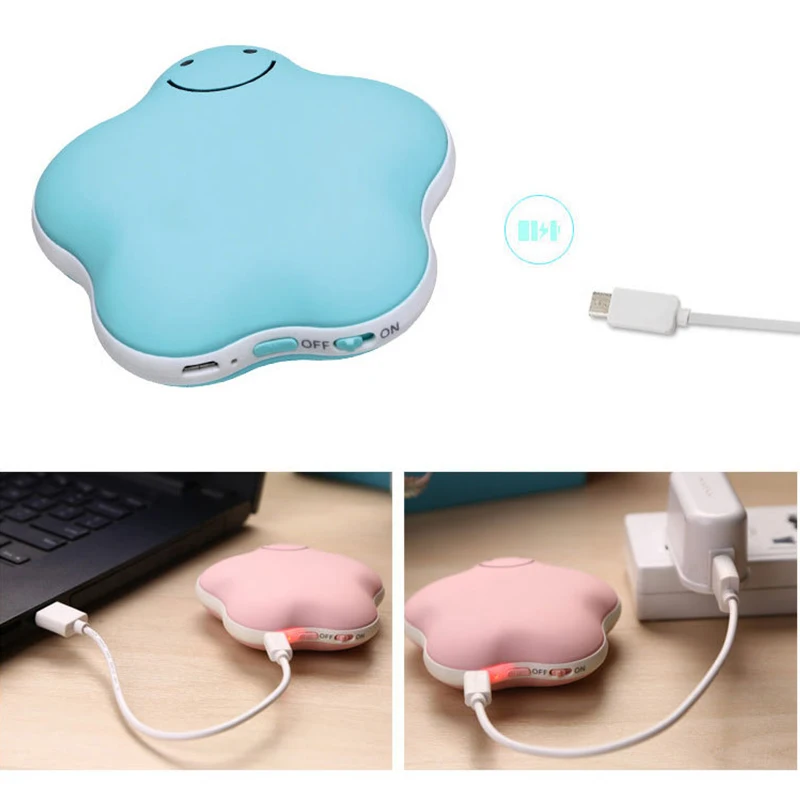 5 в мини USB Ручной подогреватель карманный портативный, перезаряжаемый обогреватель Зимний милый подарок подогреватель рук