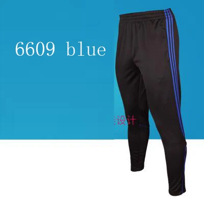 6609 blue Мужские футбольные тренировочные длинные штаны подходит для всех сезонов Размер: L-4XL - Цвет: 6609 blue