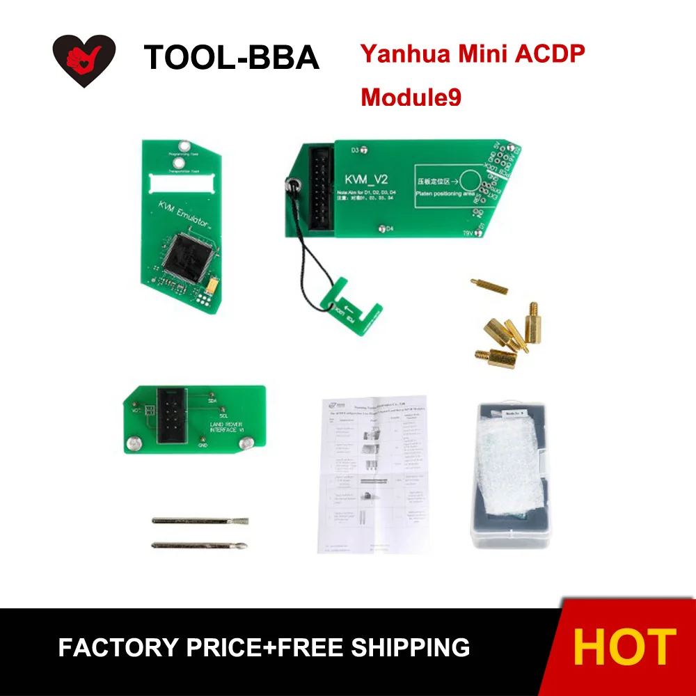 Yanhua Mini ACDP Module9 для Land Rover Key Программирование Поддержка KVM с 2015 2018 добавить ключ и