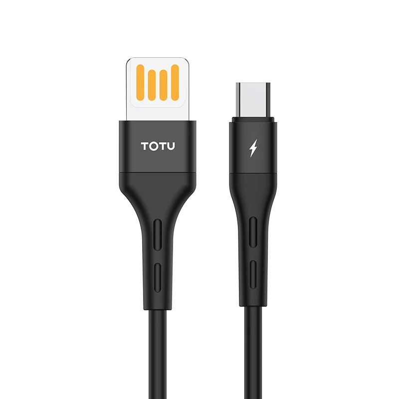 TOTUDESIGN BMA-026 Soft Series 2.4A Micro USB Silicone Charging Cable, Length: 1m