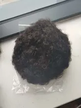 Afro corto rizado peluca corte Pixie pelucas de pelo Remy brasileño pelo Afro Puff pelucas de cabello humano para las mujeres la máquina hizo pelucas