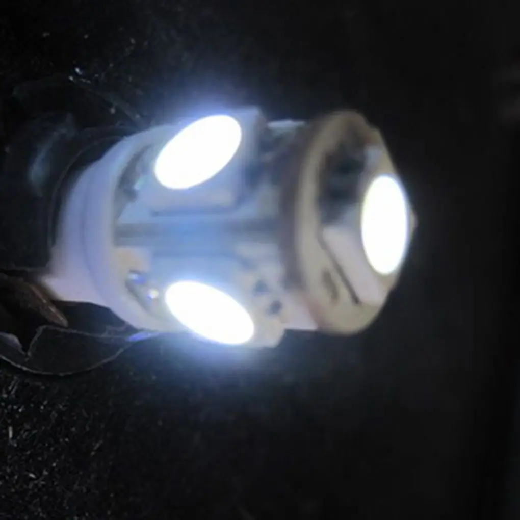 10 шт. T10 5050 5SMD светодиодный свет салона автомобиля Сигнальные лампы Клин лампочки белый