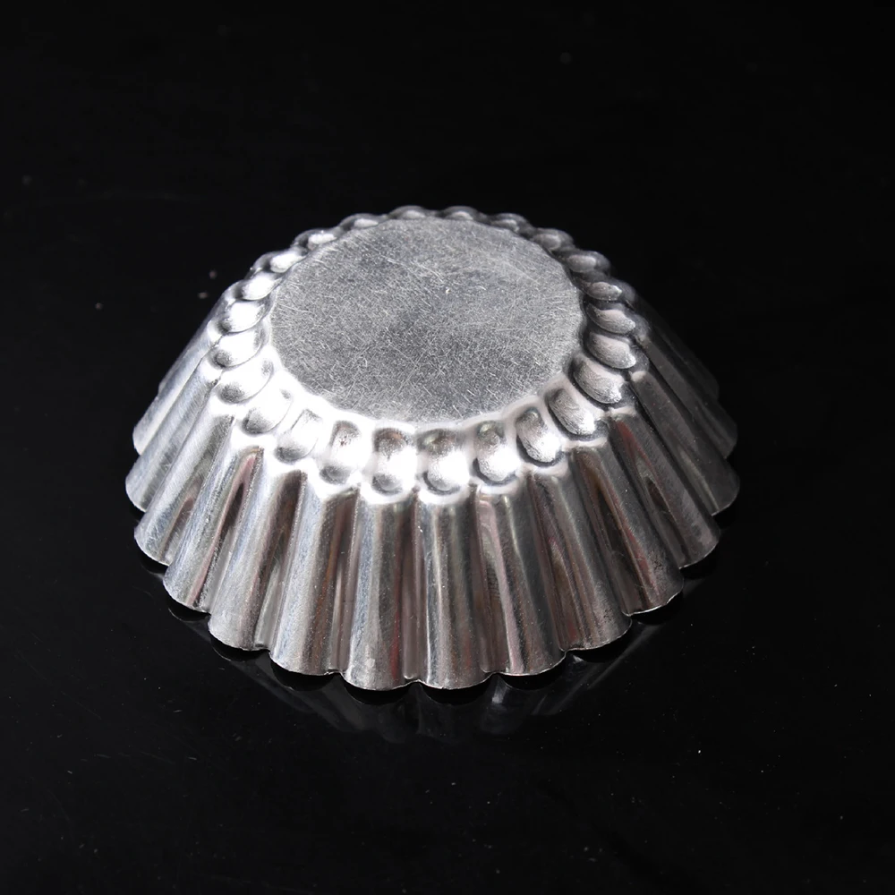 

20Pcs Baking Tools Cake Reusable Cookie Mould Cupcake Aluminum Egg Tart Mold