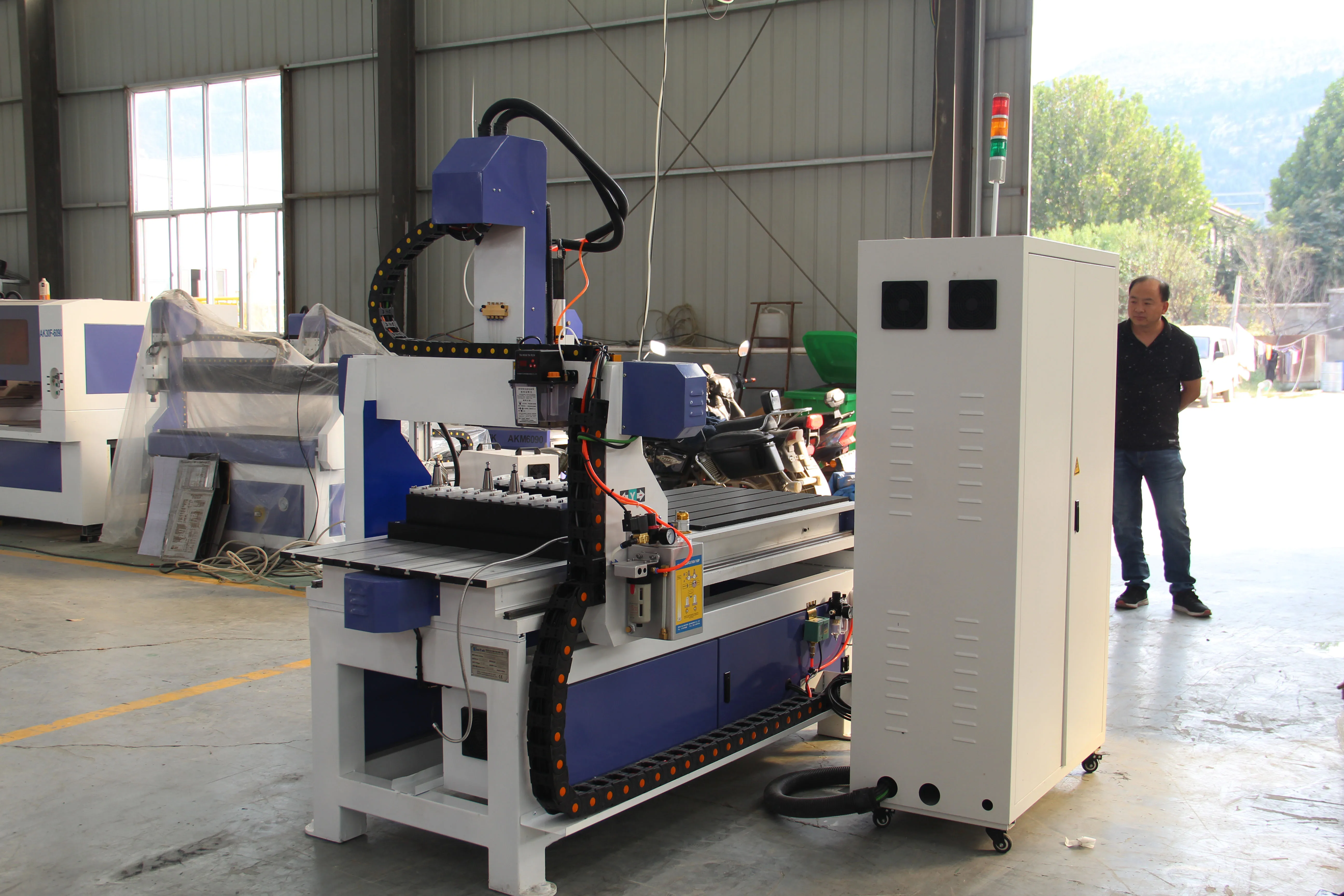 ATC wood cnc router, China Woodworking router cnc, cnc machine with linear tool change