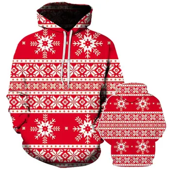 

Christmas 3D Hoodies in kids and adult Caps Sweatshirts men/women Long Sleeve autumn winter warm fashion funny 3D Clothes