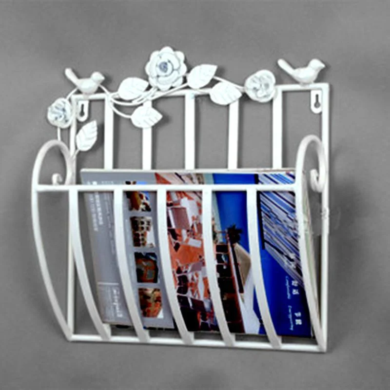 Ceny Metalowe ściany salon gazety stojak na książki stojak na czasopisma toaleta o wymiarach 30X13X30cm biały czarny propaganda stojak na