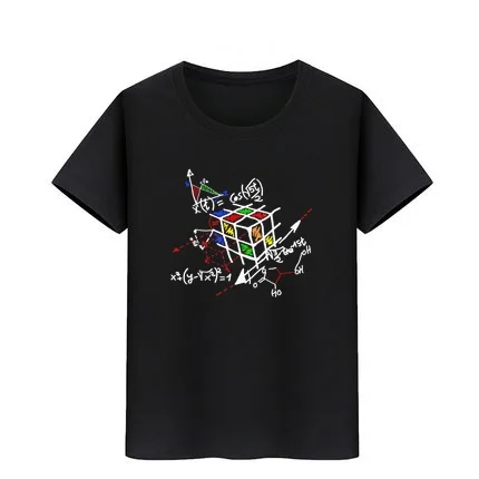 

Children Magic Cube Math Work T-shirt The Big Bang Theory Geek Cube tshirt Geometric Cube T shirts kids Creative tees Boys Girl