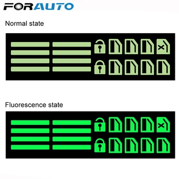 

FORAUTO Car Door Window Luminous Button Sticker Lift Window Car Sticker Car Styling For Mitsubishi ASX Outlander 2013 2016 2018