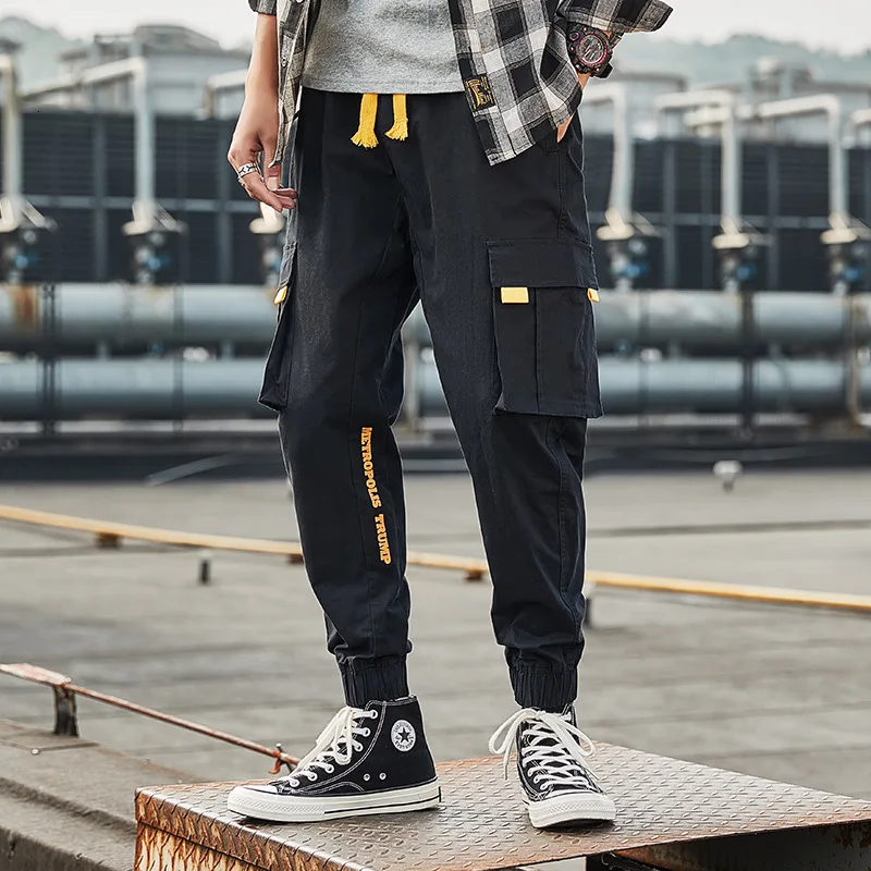 

Ds Men's Wear |2019 Autumn Ins Trend More Pocket Leisure Time Pants Camouflage Easy Ankle Banded Pants Overalls Male