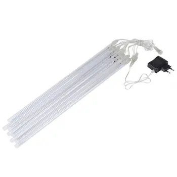 

30cm LED Meteor Shower Rain Tube Lights Outdoor Decor Landscape Lighting Garland 18 SMD Fairy Tree Road Lamp Christmas