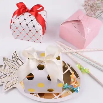 

New Style Kraft Paper Box Christmas Candy Box Wedding Cookie Boxes Bakery Gift Boxes 30PCS